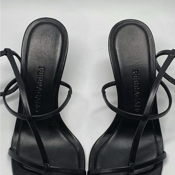 Ferragamo Aglalia Leather Gancini-Heel Sandals size 7 - Picture 7 of 15